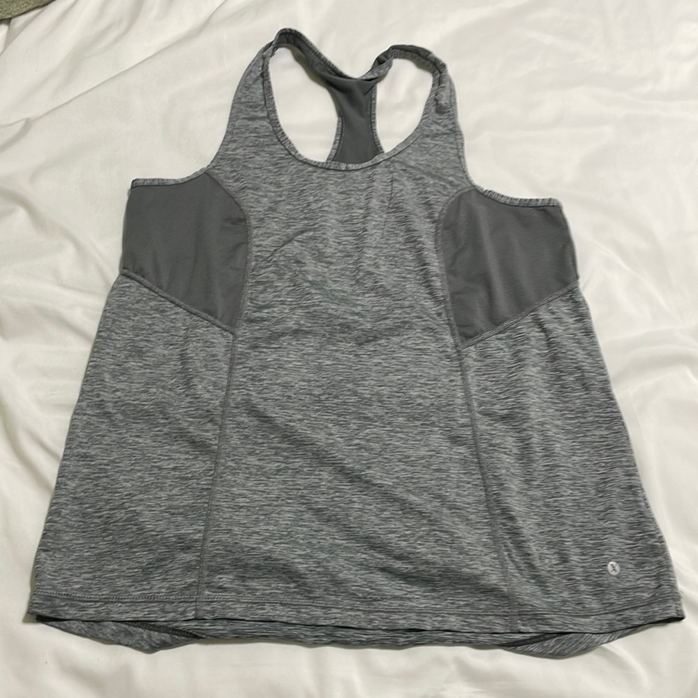 Xersio gray workout tank top size small